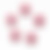 Boutons roses fantaisie x 5