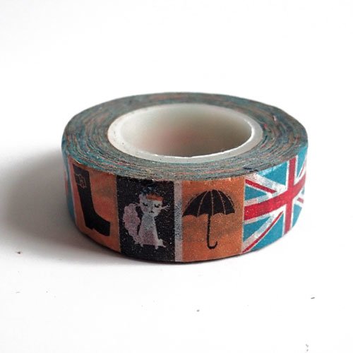 Masking tape royaume uni 15 mm x 15 mètres