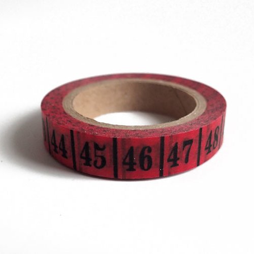 Masking tape rouge mètre 10 mm x 10 m