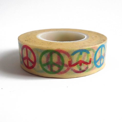 Masking tape peace 15 mm x 15 mètres