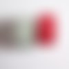 Masking tape cercle blanc rouge et vert d'eau 15 mm x 3 mètres