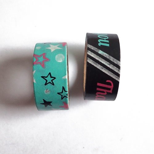 Masking tape étoiles thank you 15 mm x 3 mètres