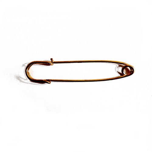 Épingle à nourrice dorée 7,3 cm