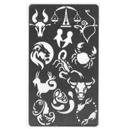Plaque de découpe en acier signes astrologiques
