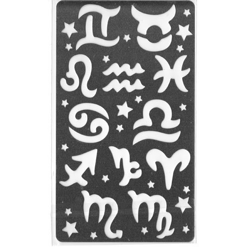 Plaque de découpe en acier signes astrologiques et étoiles