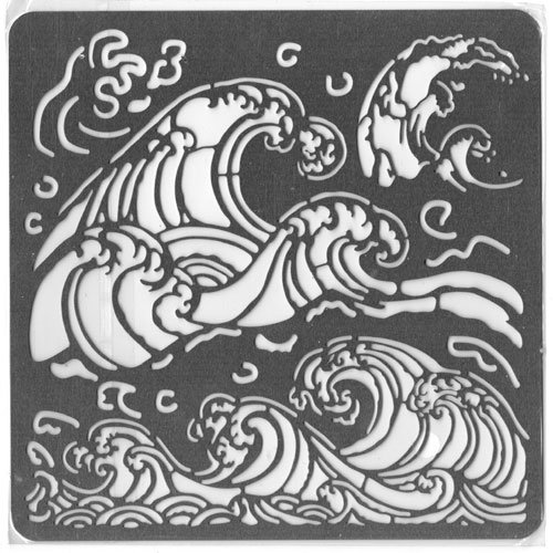 Plaque de découpe en acier vagues
