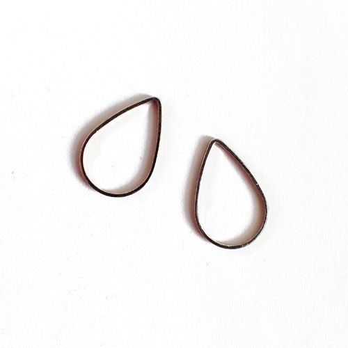 Connecteurs gouttes argentée x 10