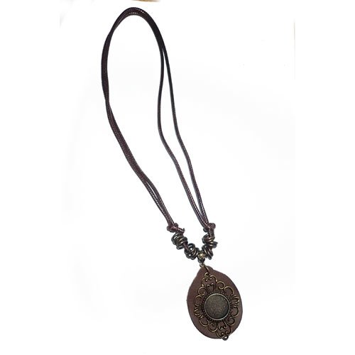 Supports pour cabochon 18 mm collier bronze x5