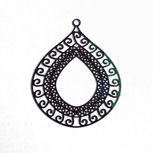 Estampe multicolore goutte petites spirales