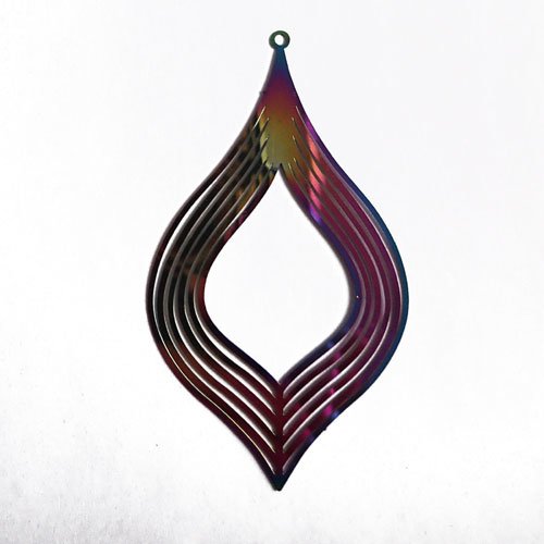 Estampe multicolore goutte lignes