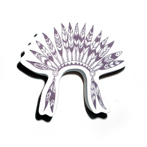 Tampon mousse coiffe de chef indien