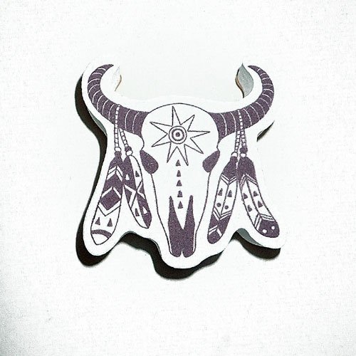 Tampon mousse tête de buffle amérindien