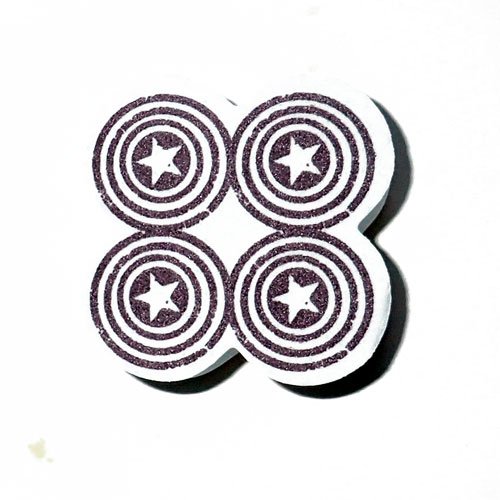 Tampon étoiles dans cible