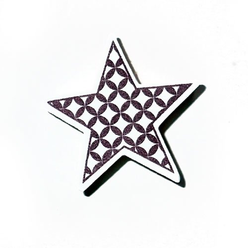 Tampon étoile à losanges