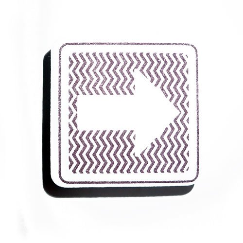 Tampon flèche tag carré