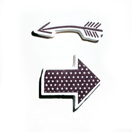 Tampons flèches épaisse et fine x 2