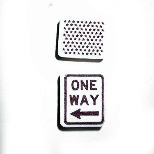 Tampons flèches one way et étoiles x 2