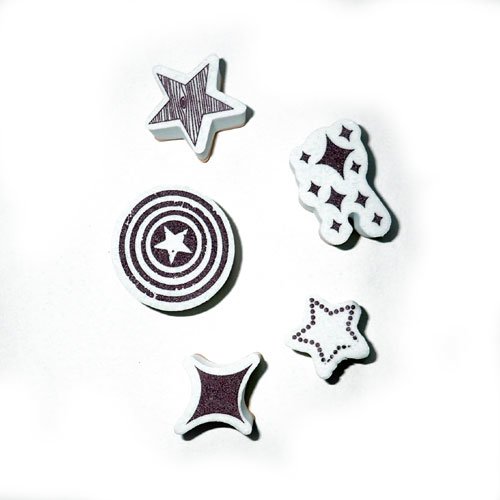 Tampons étoiles x 5