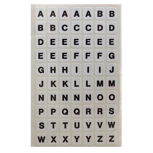 Stickers lettres de l'alphabet en capitales 