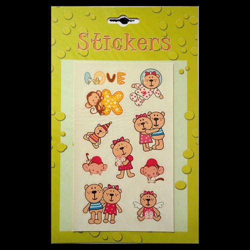 Stickers ours et singe