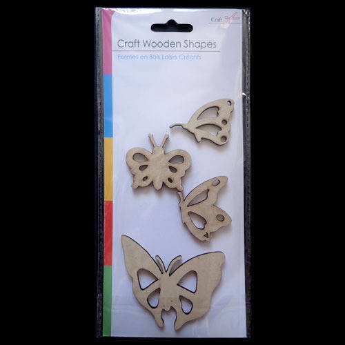 Stickers en bois papillons 