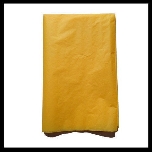 Papier de soie jaune 50 x 75 cm