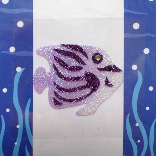 Sticker poisson violet 