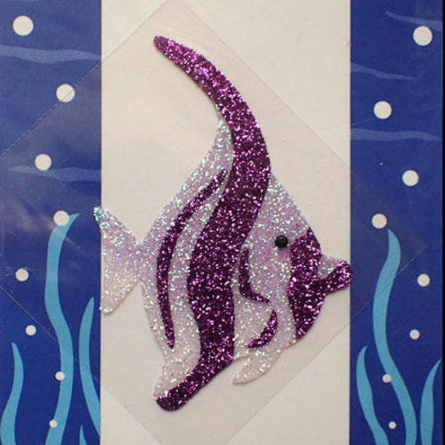 Sticker poisson violet 