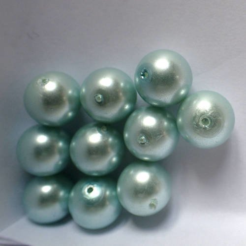 Perles 10mm nacrées x 5