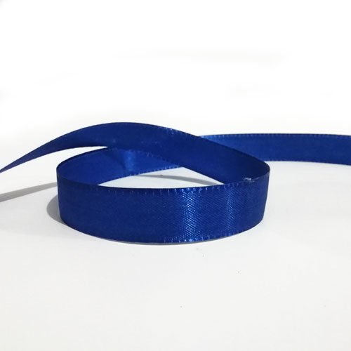 Ruban bleu marine polyester 1,5 cm x 1m