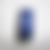 Ruban bleu indigo polyester 2,5 cm  x 1m
