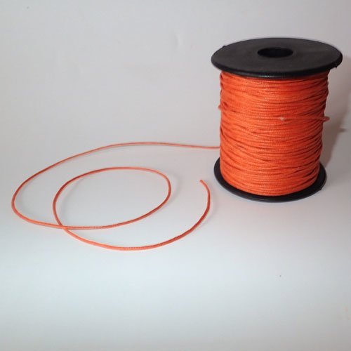 Fil de coton orange  0,7 mm x 1m