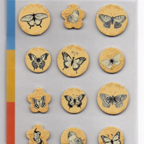Embellissements en carton papillons