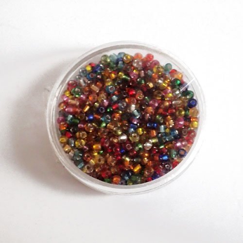 Perles de rocaille multicolore