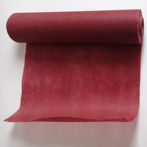 Tissu lin tissé bordeaux 30 cm x 15 m