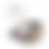 Bague acier sable gris clair 12 mm
