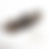 Barrette cabochon sable noir et jaune