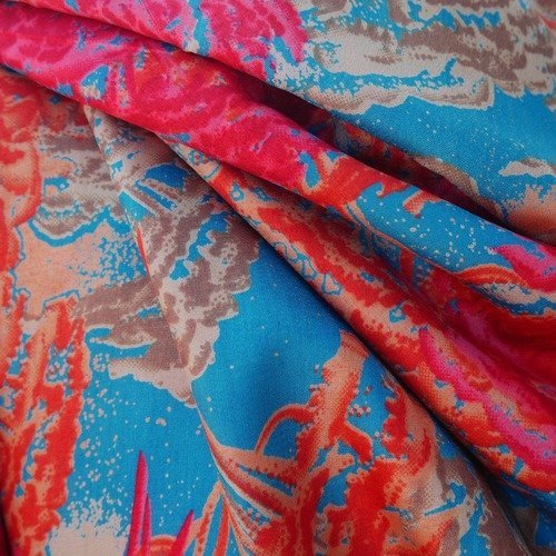 Grand foulard cheche réalisé dans un sari inde - paréo, top... cadeau fête des mères