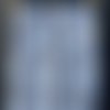Grand coupon, voile de coton, fond bleu + oiseaux et fleurs de cerisier,
