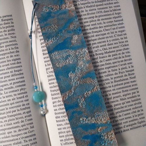 Marque page cuir "respire"