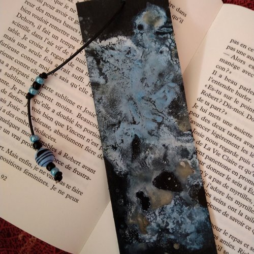 Marque-page en cuir " interstellaire "