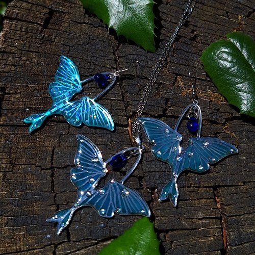 Parure papillon lumineuse