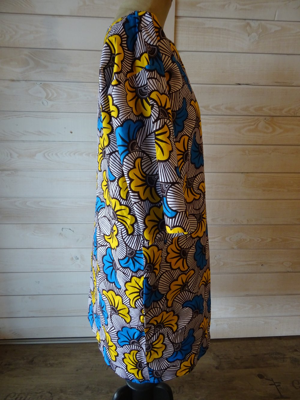 Robe tunique coton tissu africain wax ethnique taille 44 ...