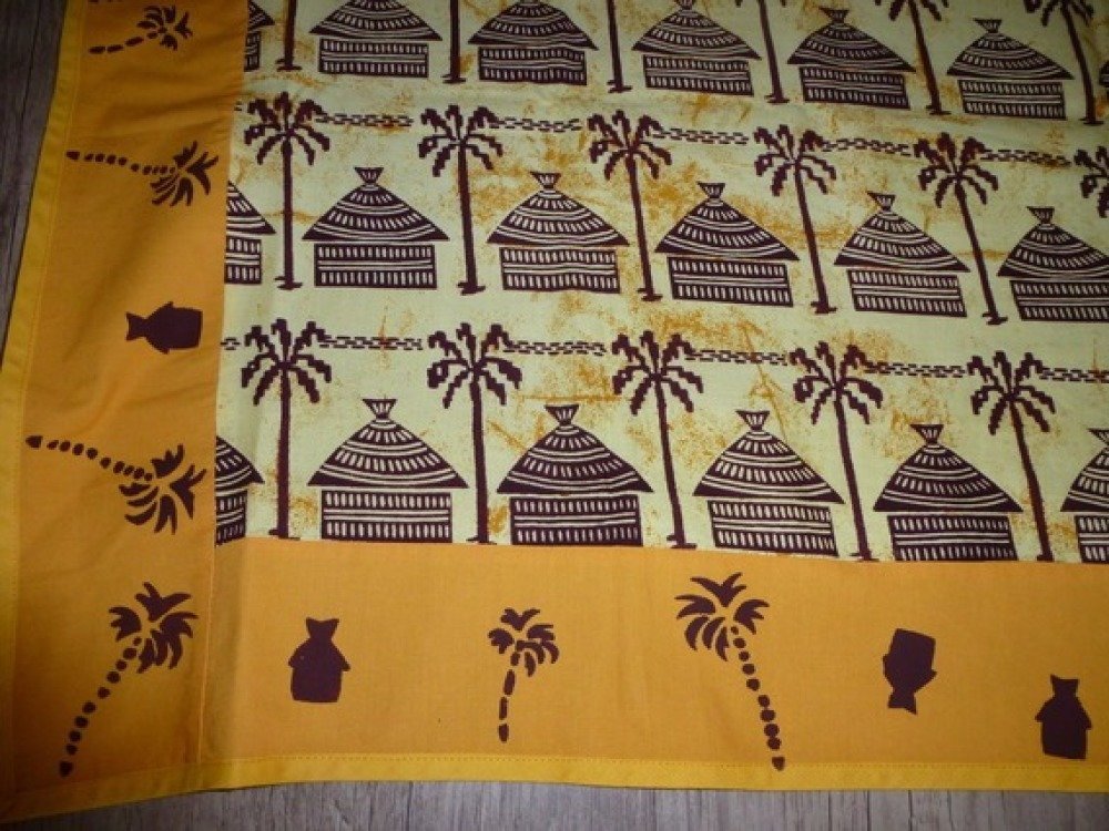 Petite nappe rectangle tissu  coton wax africain  ethnique 