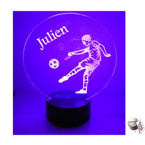 Lampe veilleuse foot, laser avec télécommande 9 couleurs en 1, personnalisable