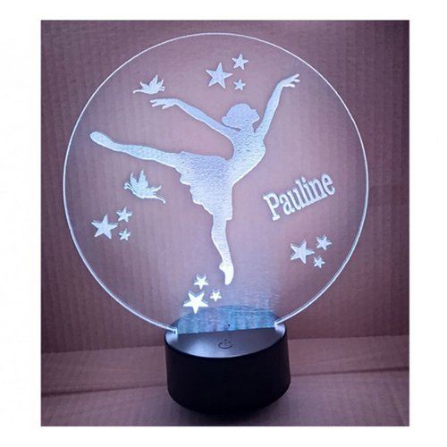 Veilleuse lampe danseuse, laser avec télécommande 9 couleurs en 1, personnalisable