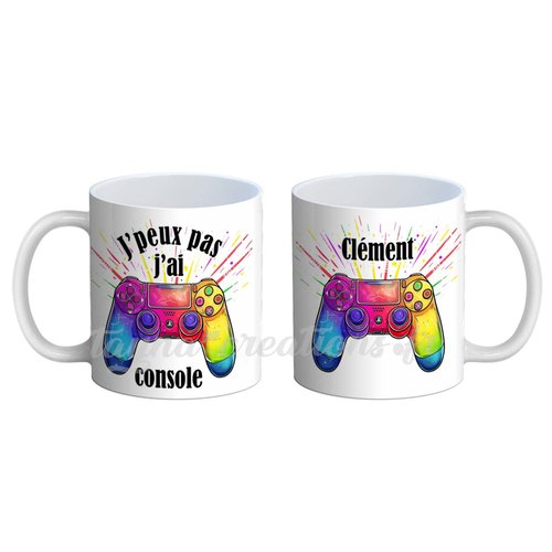 Mug console personnalisable, j'peux pas j'ai console