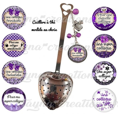 Cuillère à thé collègue, cadeau collègue, cadeau copine, modèle au choix