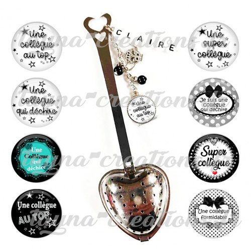 Cuillère à thé collègue, cadeau collègue, cadeau copine, modèle au choix