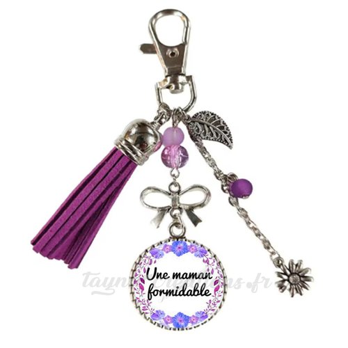 Porte clés une maman formidable, cadeau fête des mères, noel